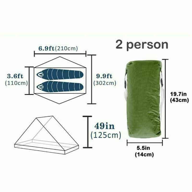 3F UL Gear Lanshan 2 Classic / 3 Season / Grey