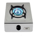 NJ-100SD Indoor Gas Stove - Single Burner Portable Gas Hob LPG Cooker Caravan Cooktop Stainless Steel Freestanding Table Top for Home Kitchen Camping