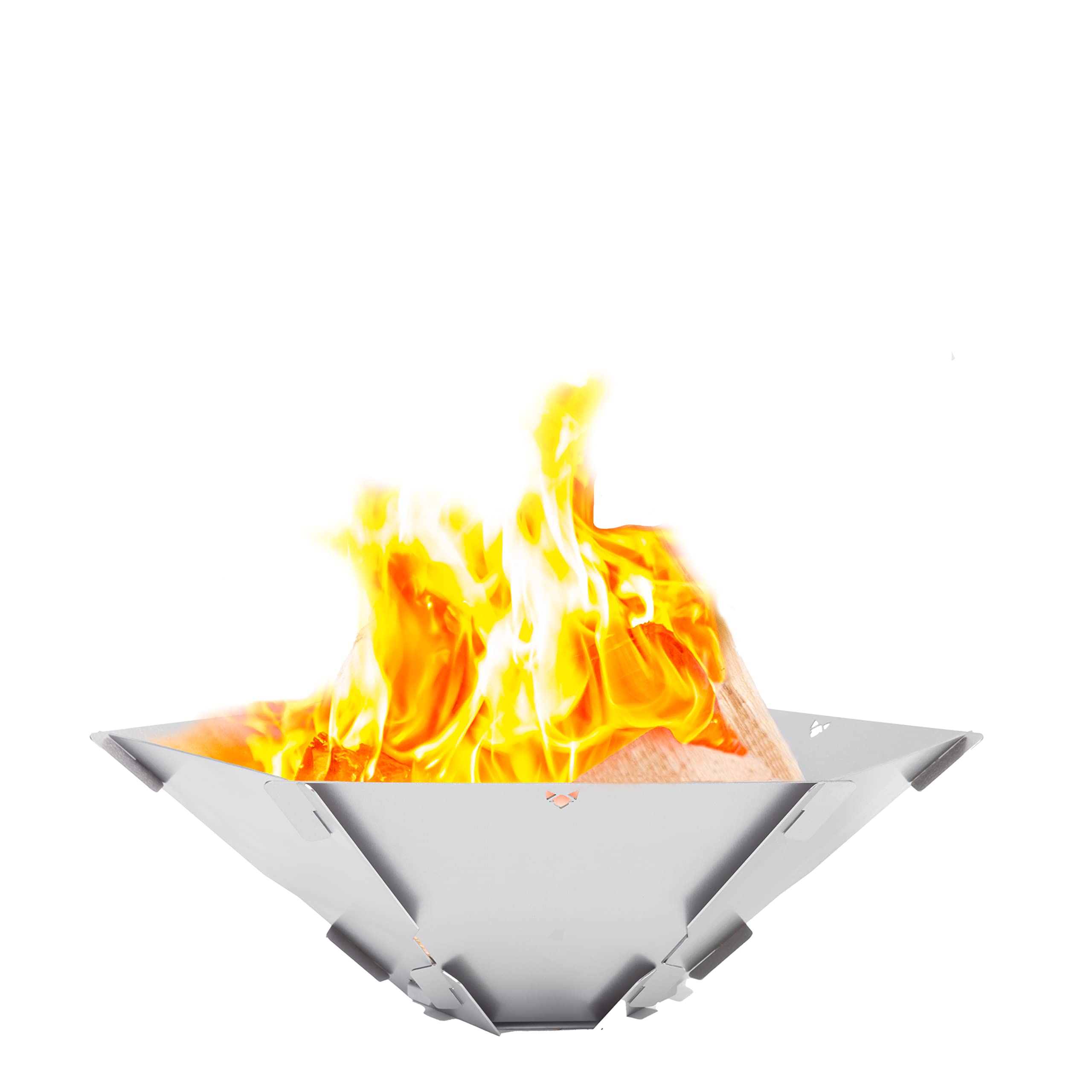 FENNEK Hexagon | The mobile fire pit made of stainless steel | Easy to dismantle and stick together | For camping, fishing vanlife and much more.