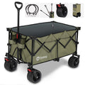 Sekey 200L Folding Festival Trolley with All-Terrain Extra Wide Wheels and Brake, Heavy-Duty Cart Loadable up to 150KG, Patented Four-Directional