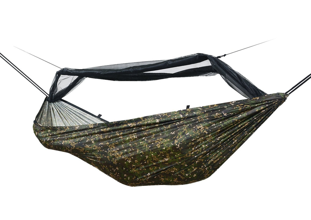 DD Hammocks Frontline Hammock - MC: Lightweight Camouflage Jungle Hammock With Mosquito Net For Camping And Hiking