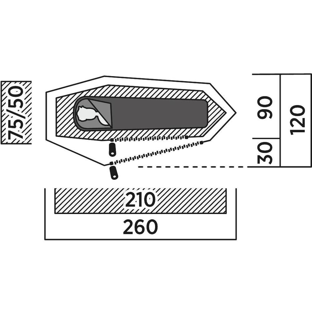 Easy Camp Geminga 100 Compact 1 man tent