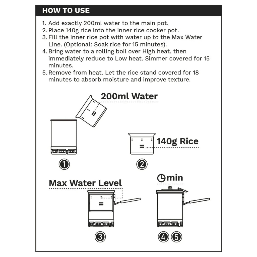 Firemaple Petrel G3 300ml Rice Cooker Insert