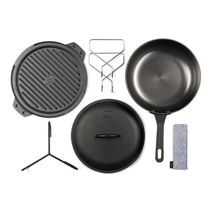 GSI Outdoors Guidecast 10 Cast Iron Cookset