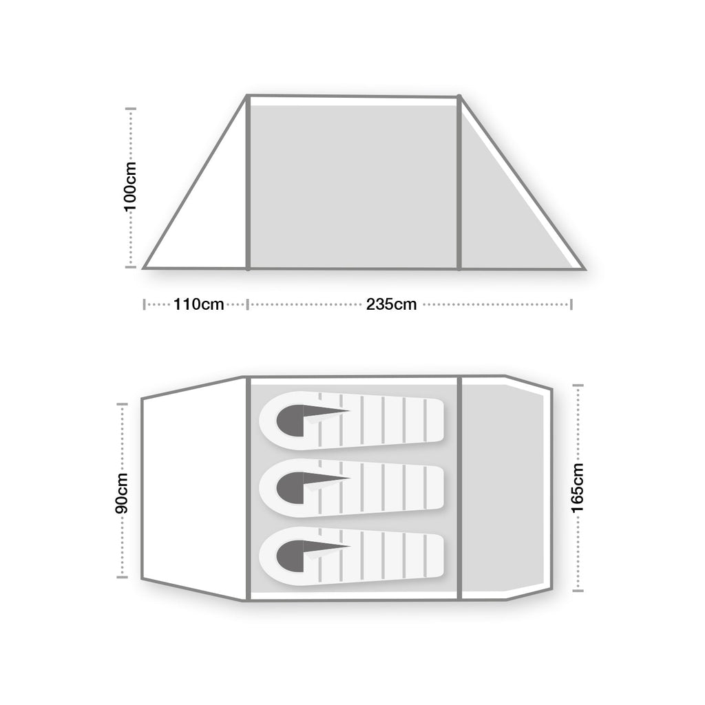 Wild Country Hoolie Compact 3 ETC Tunnle Tent