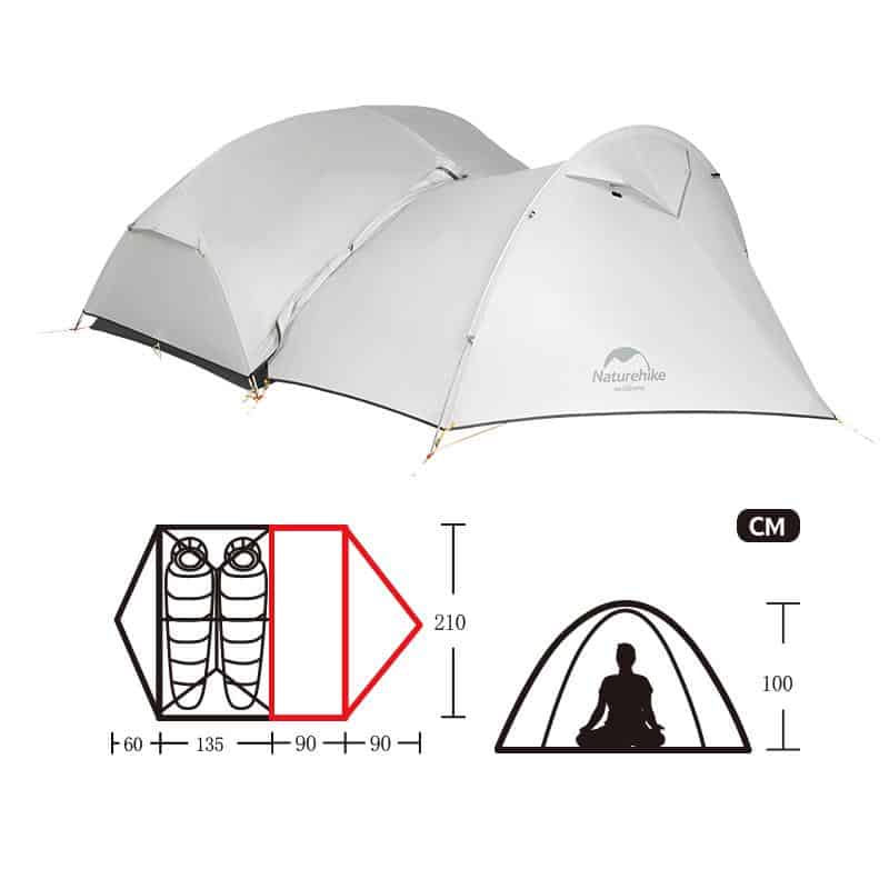 NATUREHIKE Monger Extension Door (Grey)
