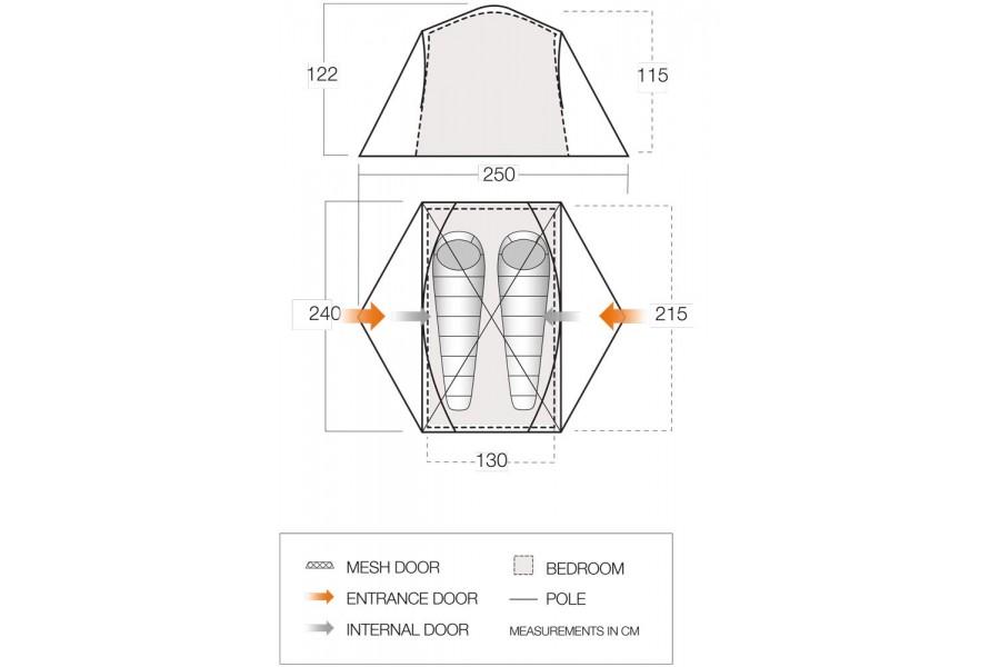 Vango Tryfan 200 2 Person Tent