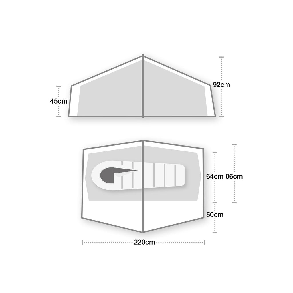 Wild Country Zephyros Compact 1 Tent With Foot Print