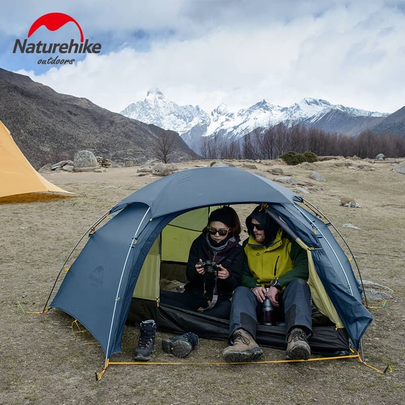 Naturehike Cloud Peak 2 man Tent 4 seasons 15D – Blue With Mat