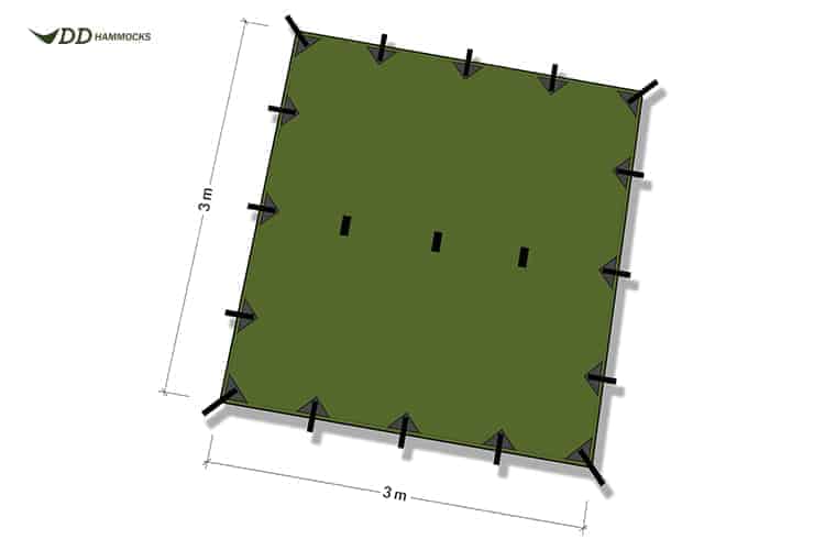 DD Tarp 3x3 (Various Colours)