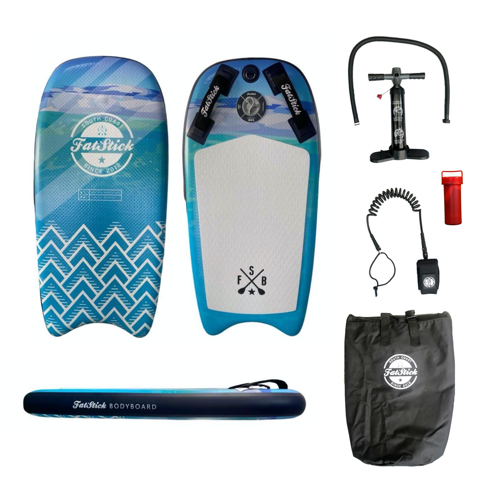 Inflatable 43 FatStick Body Board Package