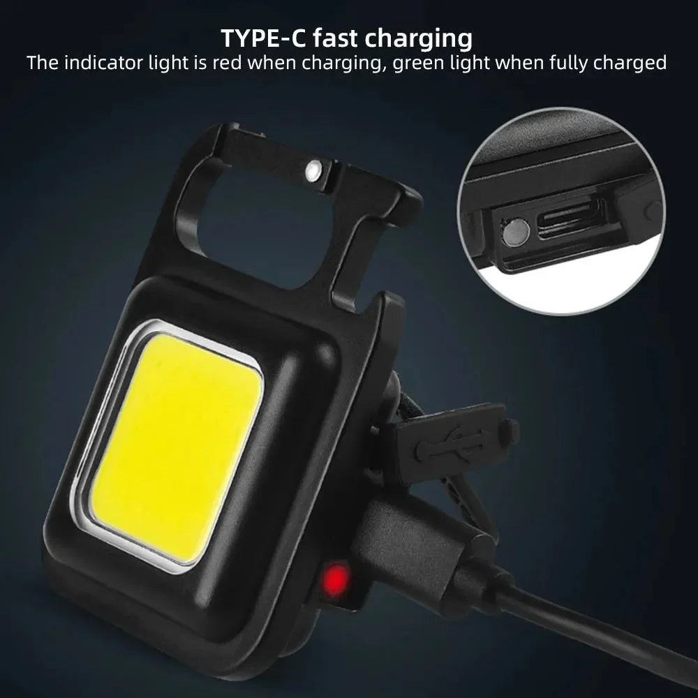 Multi-Functional LED Keyring Light