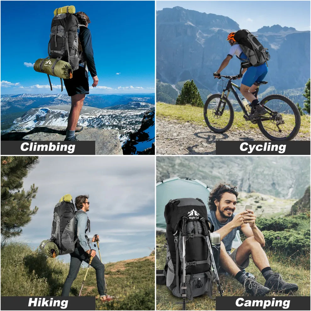 70L Night Cat Hiking Backpack