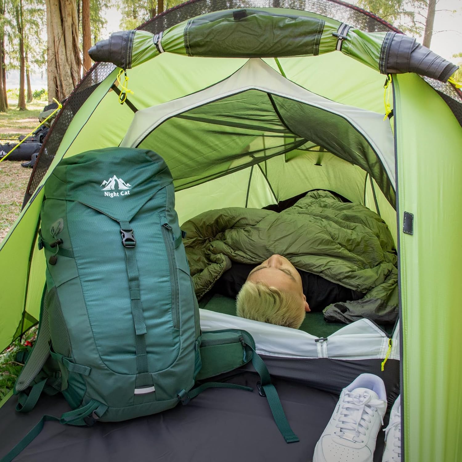 Night Cat 1 Person Ultralight Tunnel Tent – 1.5kg Waterproof